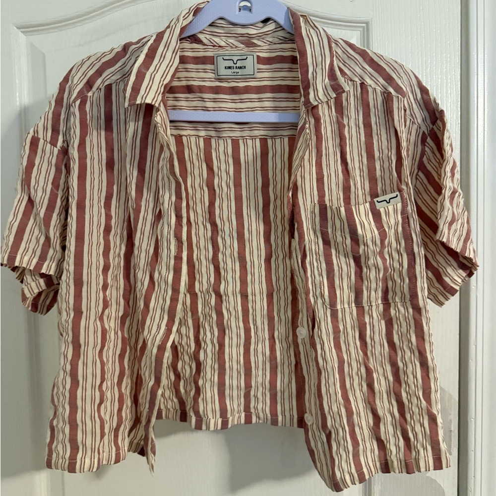 Kimes ranch vintage women’s cropped button up